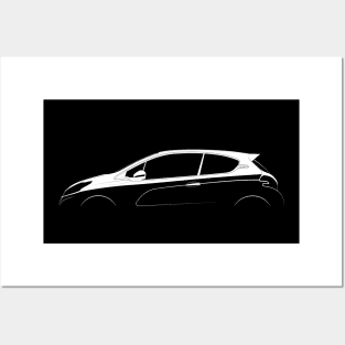 Peugeot 208 GTi Silhouette Posters and Art